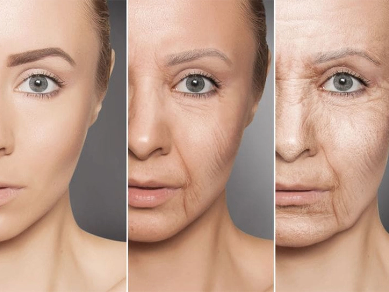 تاثیر پیری در پوست صورت
