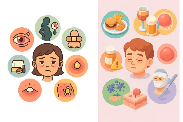 علت پف صورت | لوکس ایرانا