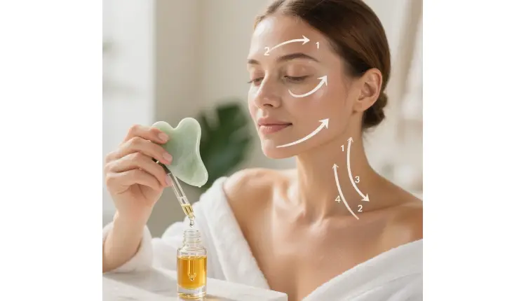ماساژ صورت با گواشا | مجله لوکسیرانا