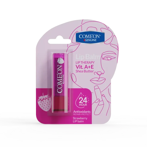 بالم لب نرم و براق کننده توت فرنگی کامان - Image 1