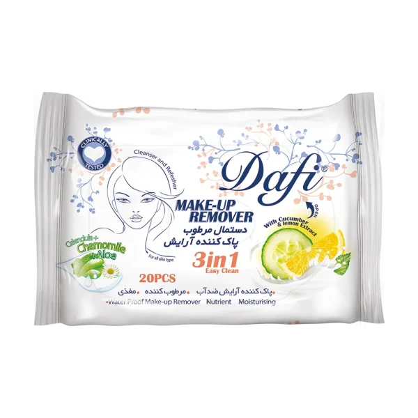 دستمال مرطوب پاک کننده آرایش دافی - Image 1