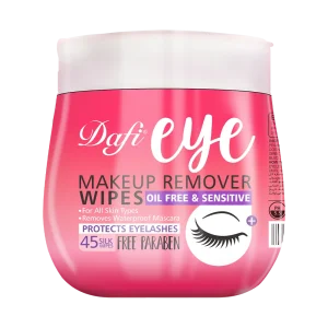 دستمال مرطوب پاک کننده چشم دافی بسته 45 عددی