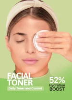 تونر صورت پوست چرب و مختلط دافی حجم 200 میلی لیتر - Image 3