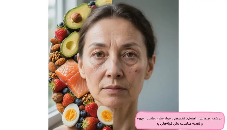 پر شدن صورت؛ راهنمای تخصصی جوان‌سازی طبیعی چهره و تغذیه مناسب برای گونه‌های پر | مجله لوکسیرانا
