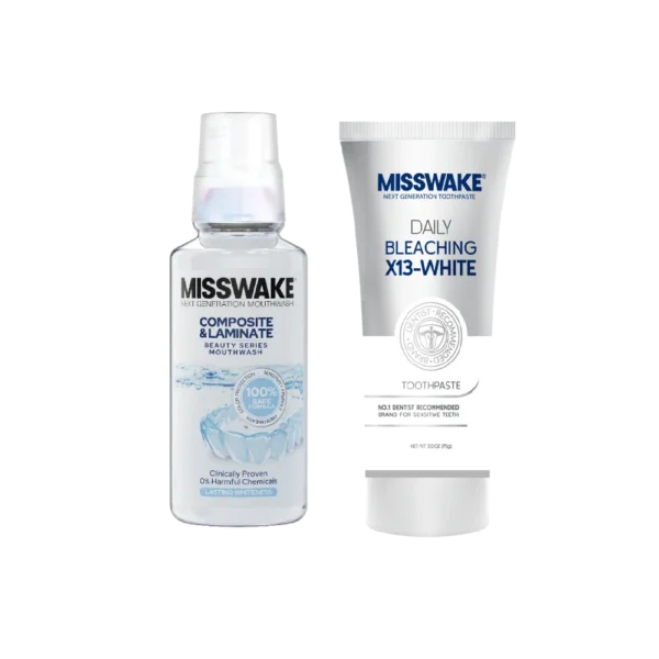 پک خمیر دندان بلیچینگ و دهانشویه فاقد رنگ حاوی زایلیتول - Image 1