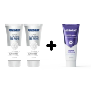 پک خمیردندان بلیچینگ و ضدزردی میسویک (2+1 هدیه)