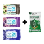 دستمال مرطوب پاک کننده آرایش دافی مدل Q10 طرح میوه بلوبری بسته 50 عددی 1